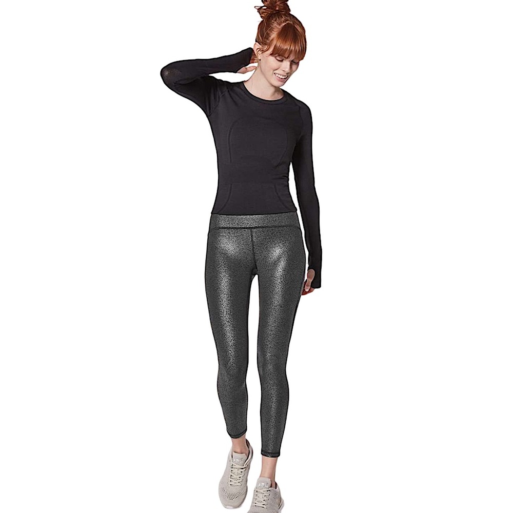 LULULEMON.EUC. Wunder Under High-Rise Tight.28". Luminosity Foil Print Black.8